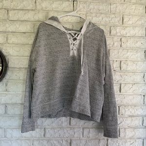 Lightweight cozy transition hoodie